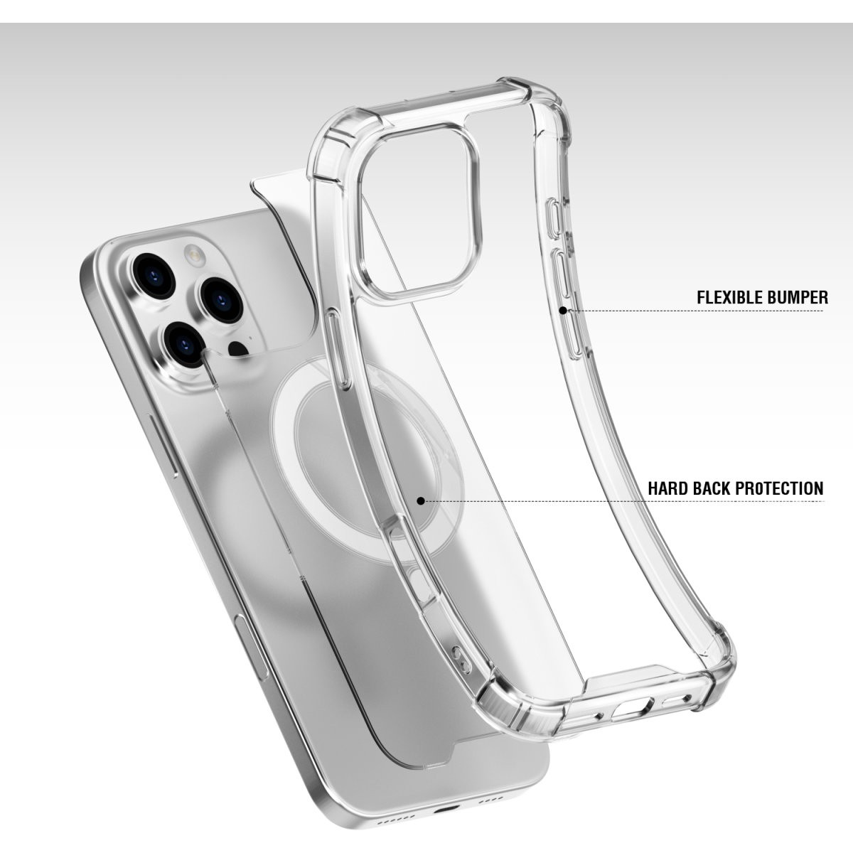 Aksesorë për telefon 4smarts / Hybrid Case Ibiza / Apple iPhone 16 Pro Max - Transparente - Figura 5