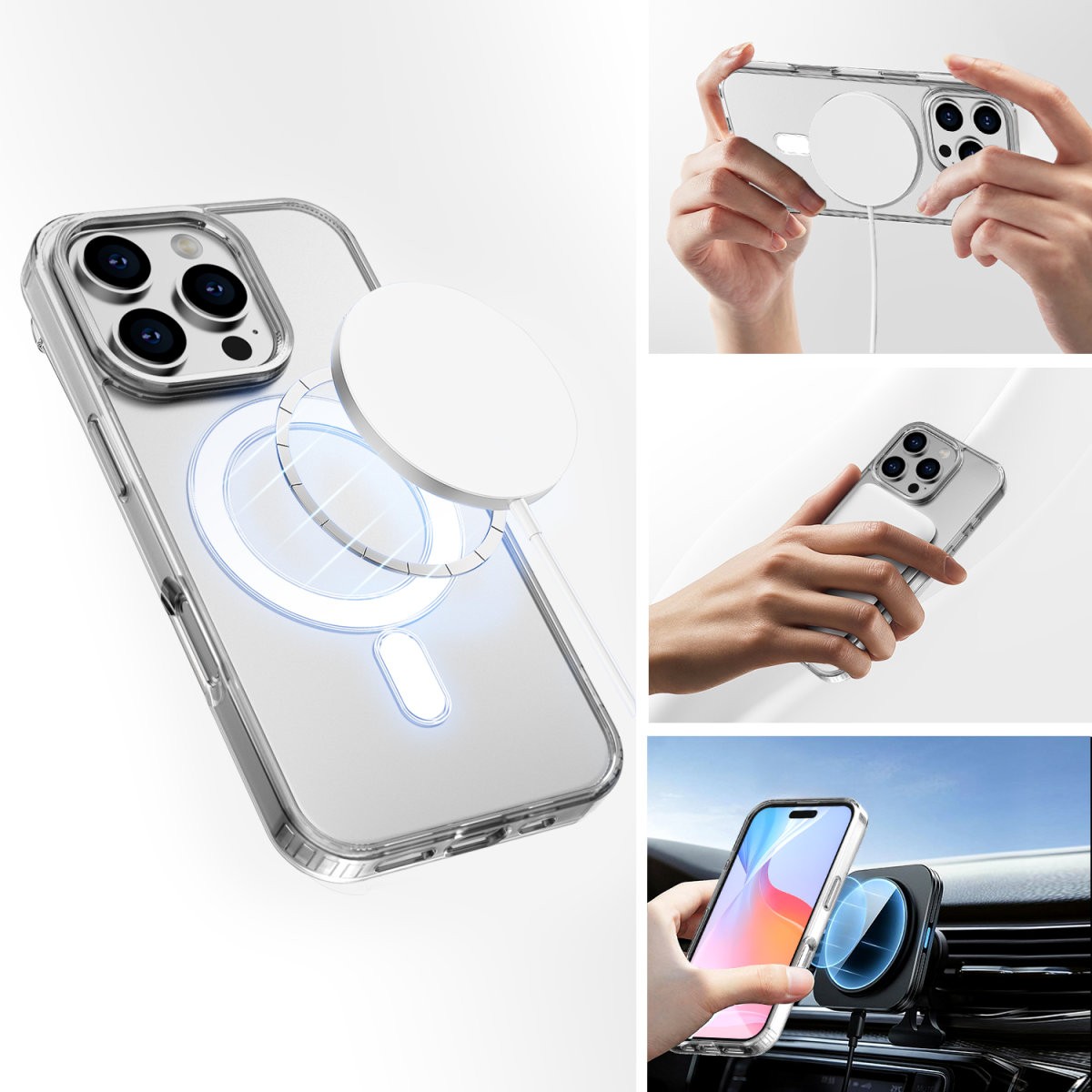 Aksesorë për telefon 4smarts / 360 Premium Protection Set / iPhone 16 Pro Max - Transparente - Figura 3