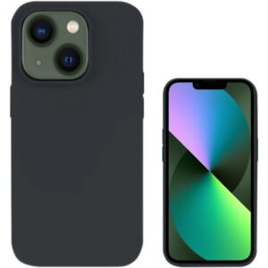 Aksesorë për telefon 4smarts Liquid Silicone Case Cupertino / iPhone 14 – Zezë