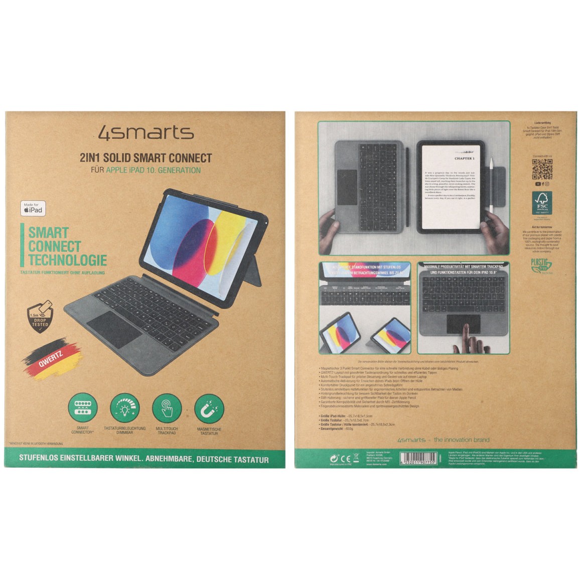 4smarts Keyboard Case 2in1 Solid for iPad 11" / iPad 10.9" - Zezë - Figura 4