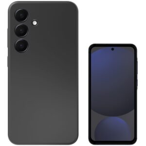 Aksesorë për telefon 4smarts Silicone Case Cupertino / Samsung Galaxy A36 – Zezë