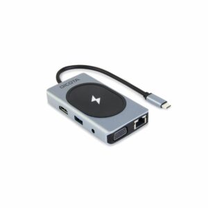 Docking station + Adapter D Dicota USB-C 10-in-1 Charging Hub 4K PD 100W silver