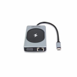 Docking station + Adapter D Dicota USB-C 10-in-1 Charging Hub 4K PD 100W silver