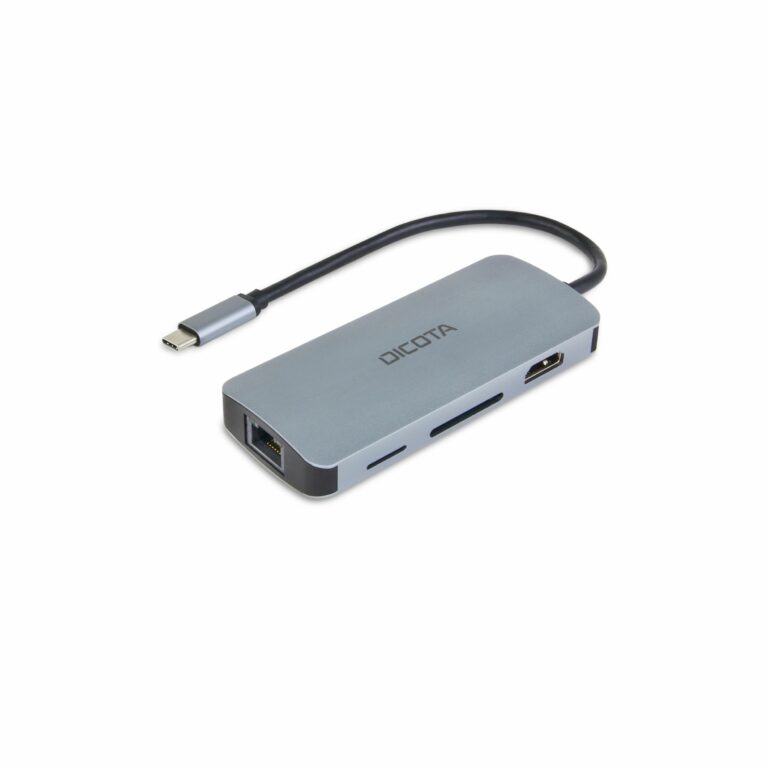 Docking Station D Dicota USB-C 8-in-1 Multi Hub 4K PD 100W silver