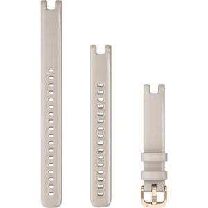Rripa për ora Garmin Lily 14mm Silicone Replacement Band Agate Grey / Rose Gold