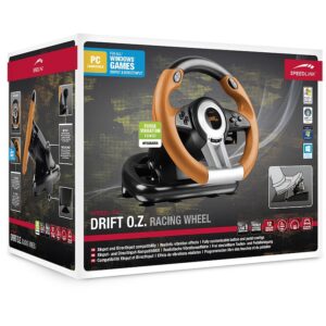 Timon & Pedale Speedlink Lenkrad DRIFT O.Z. PC / e zezë dhe portokalli