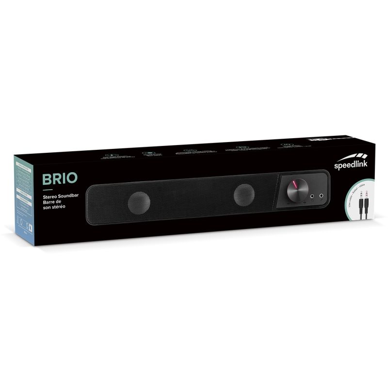 Altoparlantë Speedlink BRIO Stereo Soundbar – Zezë - Figura 3