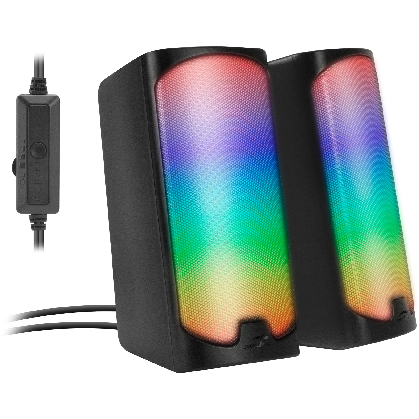 Altoparlantë Speedlink TONOS RGB Stereo Speaker – Zezë