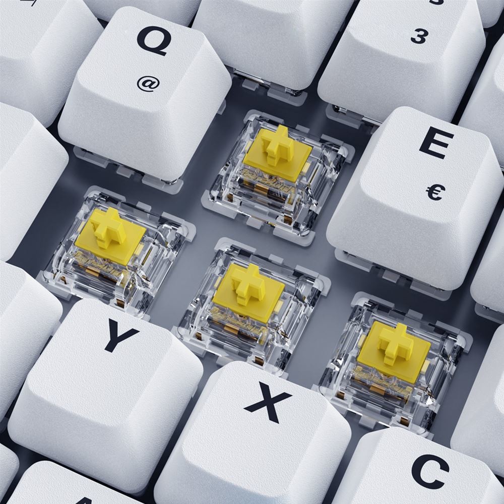 Tastierë Gaming Sharkoon SKILLER SGK50 S3 / Pa kabllo / PBT keycaps / QWERTY - Bardhë - Figura 3