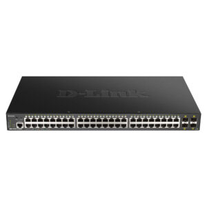 D-Link DGS-1250-52XMP 52-Port Gigabit Smart Managed PoE+ Switch with 4x10G SFP+ Uplink, 370W PoE Budget 4