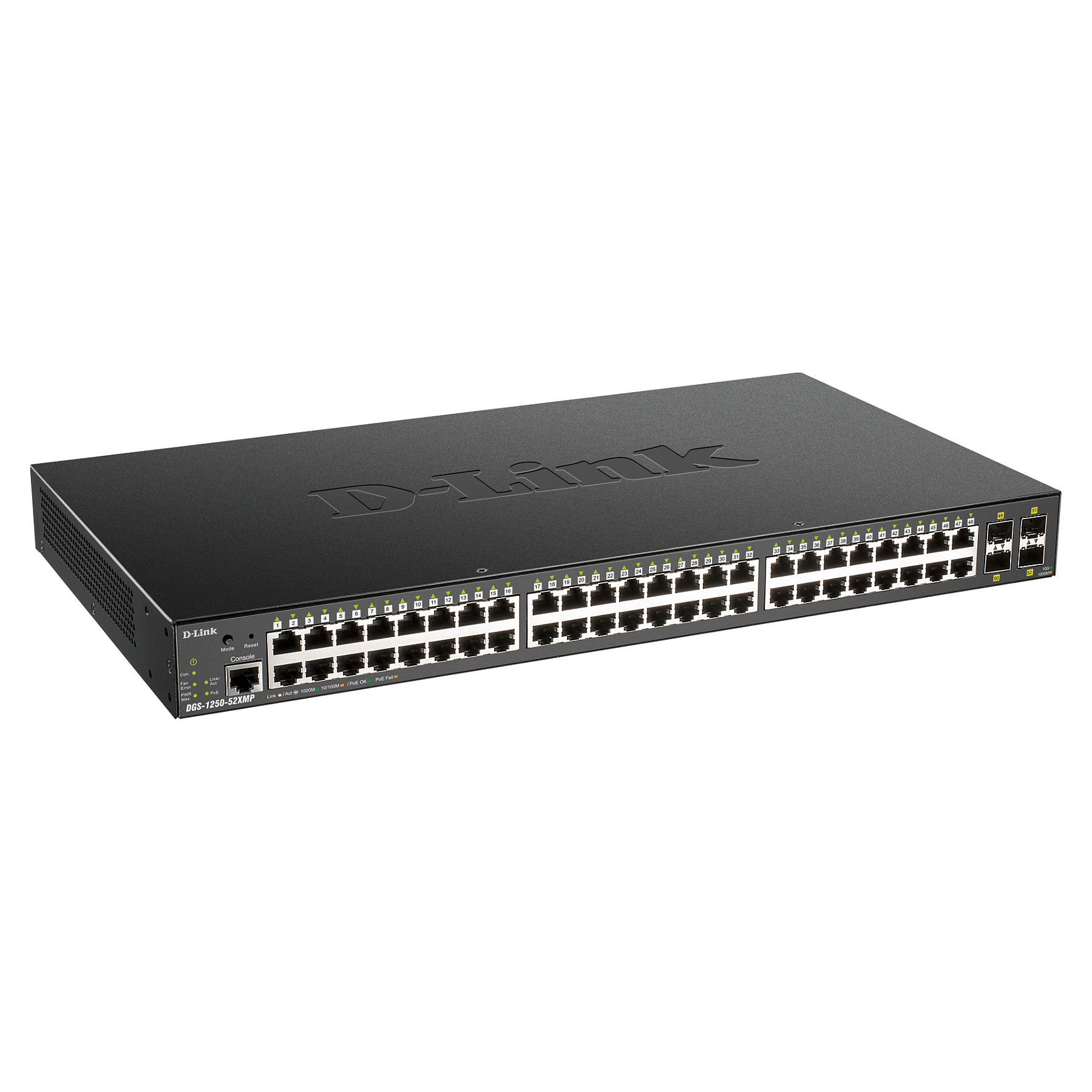 D-Link DGS-1250-52XMP 52-Port Gigabit Smart Managed PoE+ Switch with 4x10G SFP+ Uplink, 370W PoE Budget 2