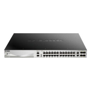D-Link DGS-3130-30PS/E 30-Port Gigabit L3 Managed PoE+ Stackable Switch with 2x10GBASE-T + 4x10G SFP+ Uplink, 370W PoE Budget 6