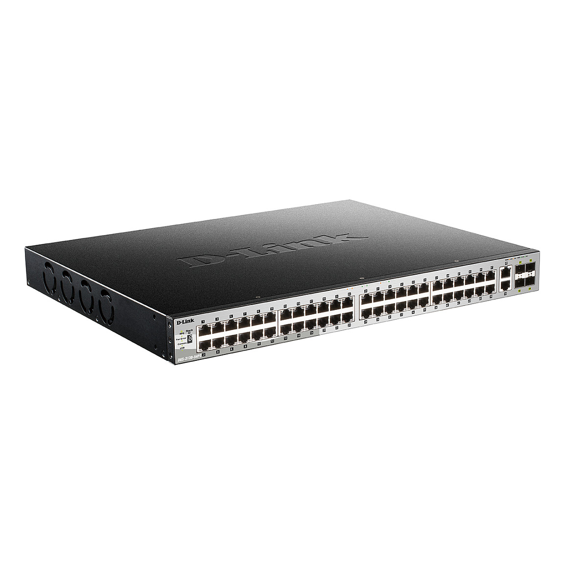 D-Link DGS-3130-54PS/E 54-Port Gigabit Managed Layer 3 PoE+ Stackable Switch with 10G SFP+ Uplink, 370W PoE Budget - Figura 2
