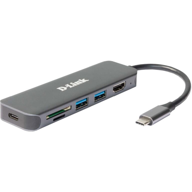 USB Hub D-Link DUB-2327 6-in-1 USB-C, me HDMI