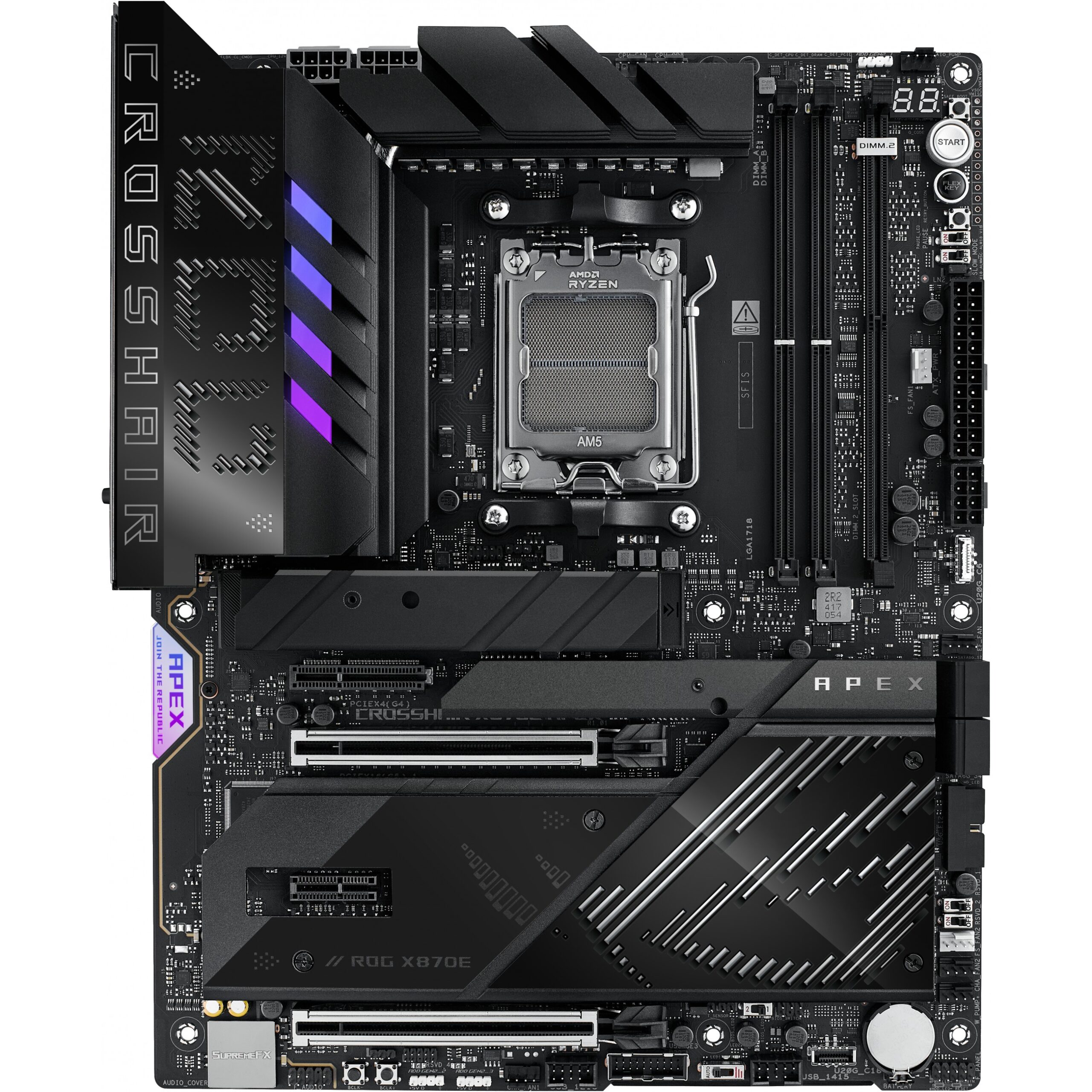 Pllakë Amë MB AMD MB ASUS ROG CROSSHAIR X870E APEX (AMD.AM5.DDR5.ATX) - Figura 2