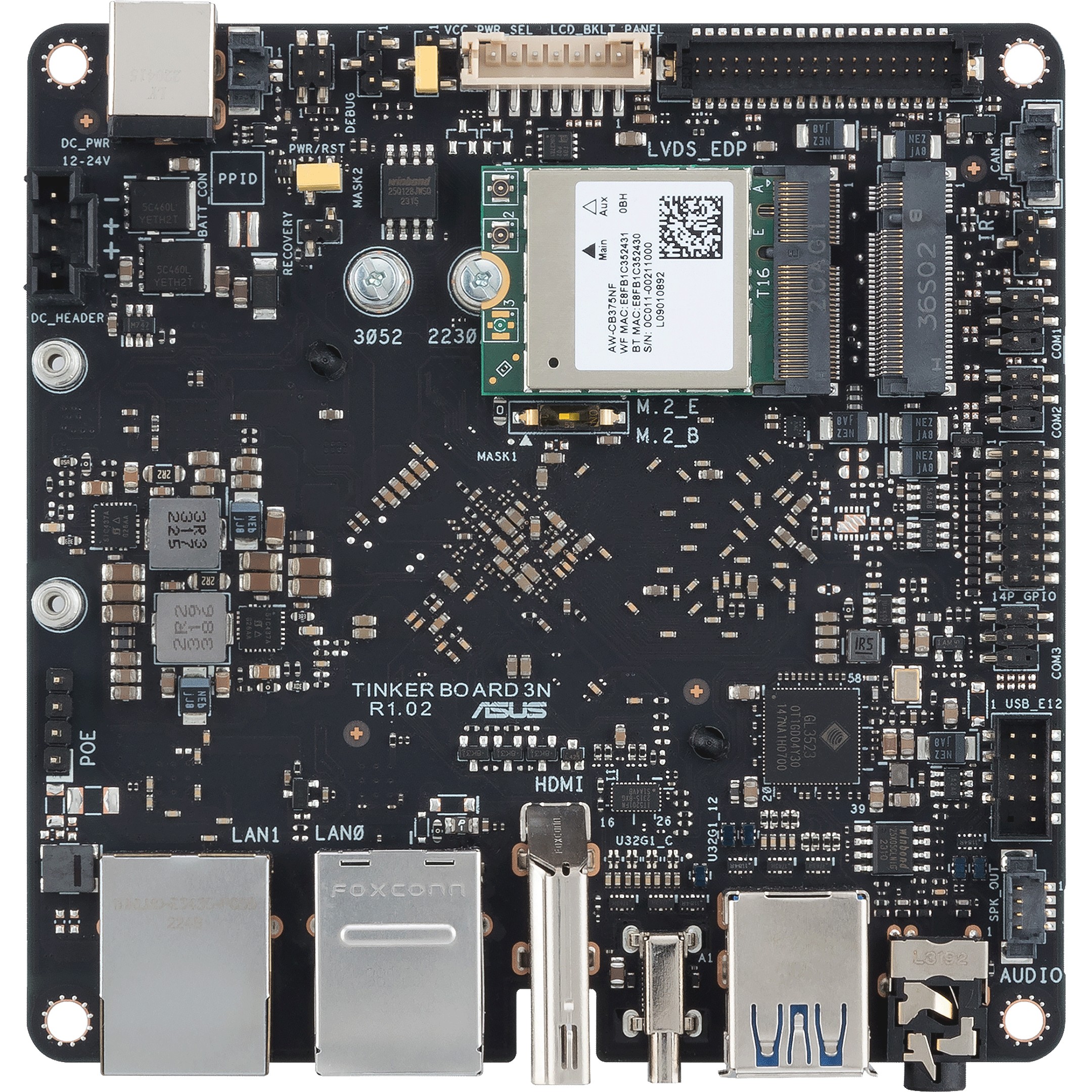 Pllakë Amë MB Intel ASUS TINKER BOARD 3N/4G/32G - Figura 3