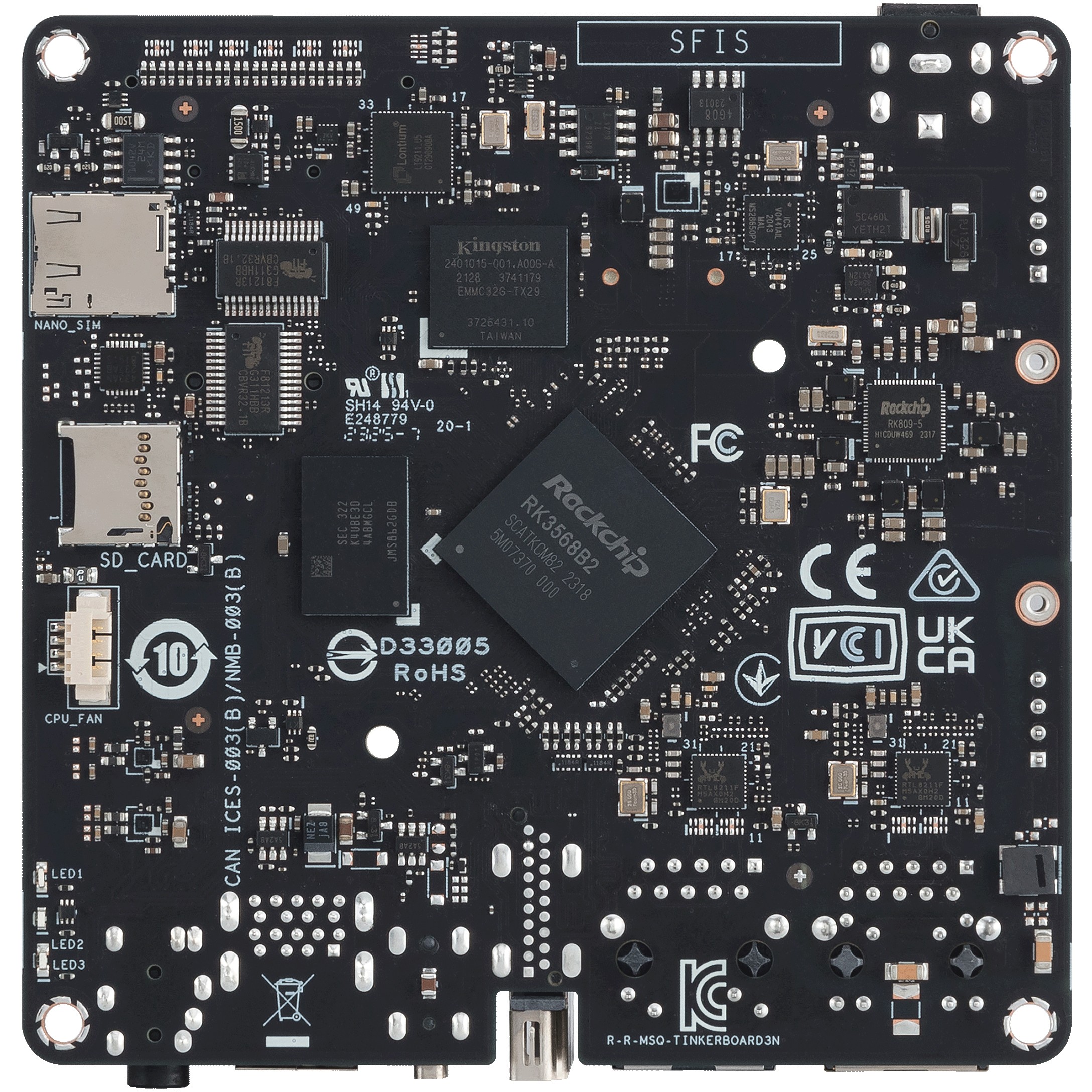 Pllakë Amë MB Intel ASUS TINKER BOARD 3N/4G/32G - Figura 4