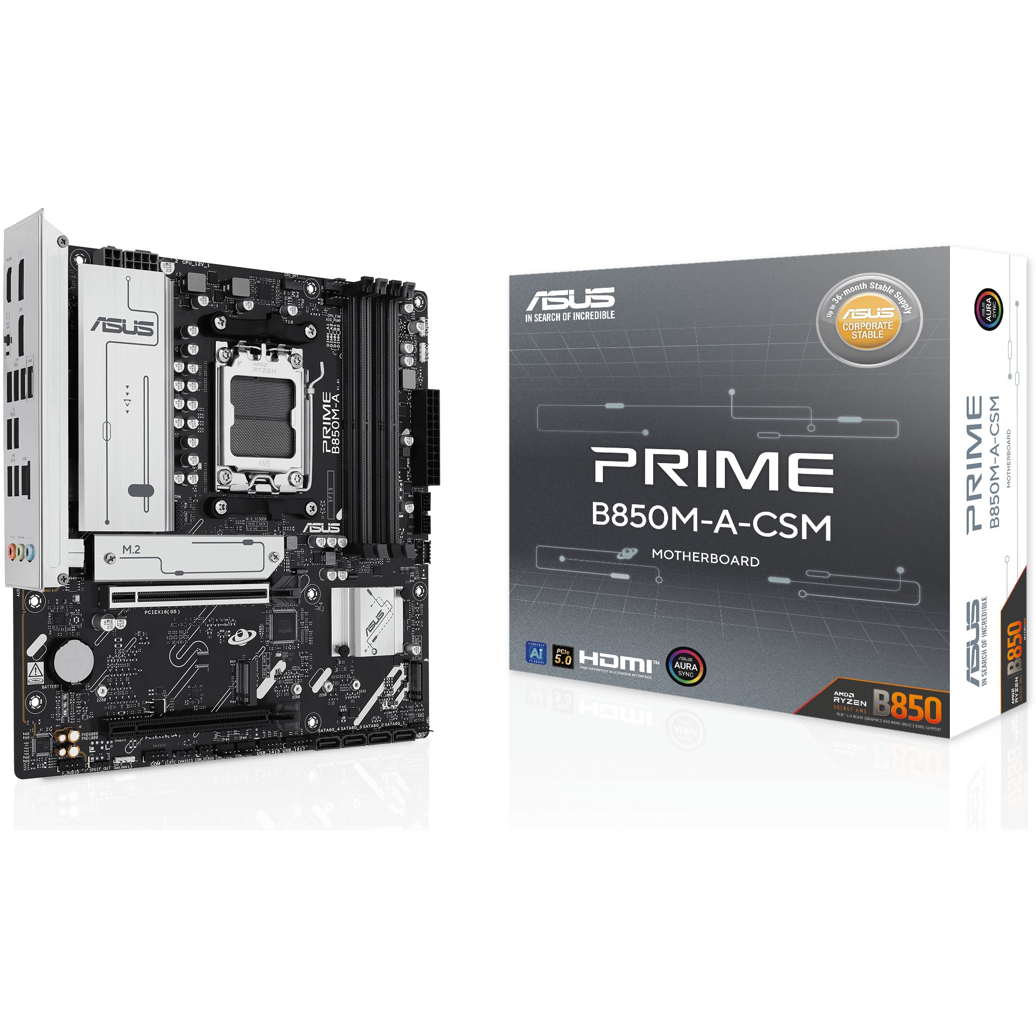 Pllakë Amë MB Intel MB ASUS PRIME B850M-A-CSM