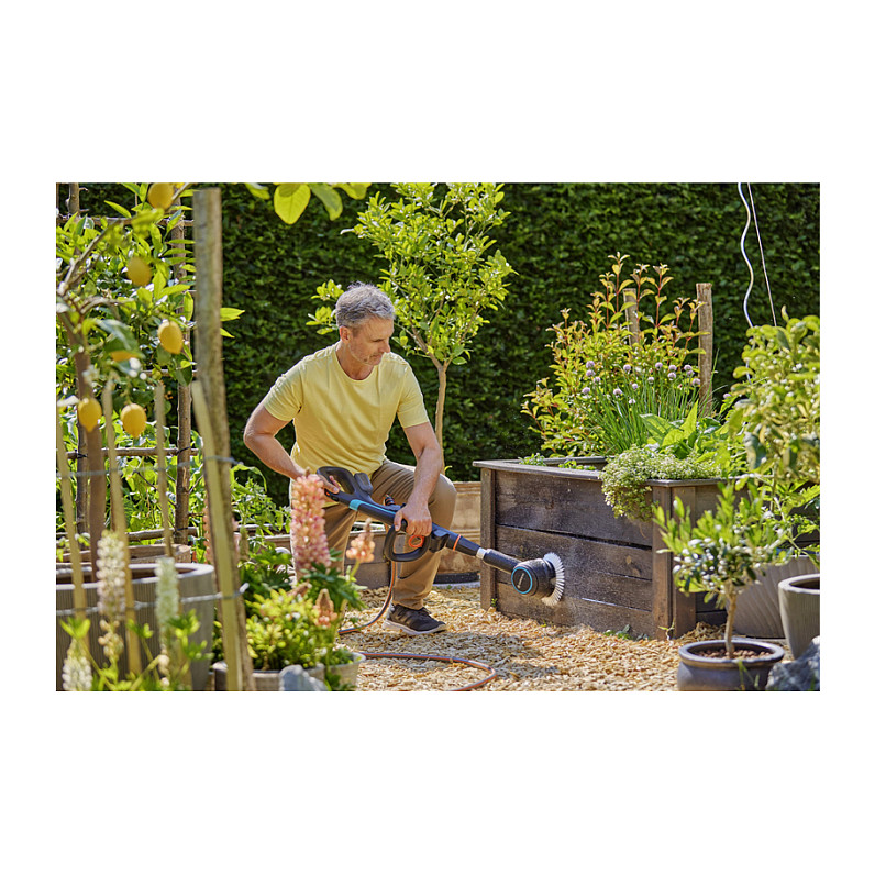 Furçë Pastruese - Gardena Akku-Multi-Rein AquaBr Univ 04 P4A Set 2.5Ah/18V - Figura 5
