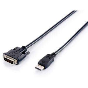 Kabllo DisplayPort në DVI (24+1) Equip (St/St) 2.00m / 1920×1200/60Hz / Polybag  – Zezë
