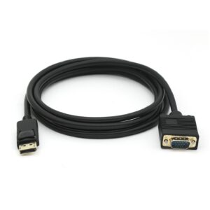 Kabllo DisplayPort në VGA (HD15) Equip (St/St) 2.00m / 1920×1200/60Hz – Zezë
