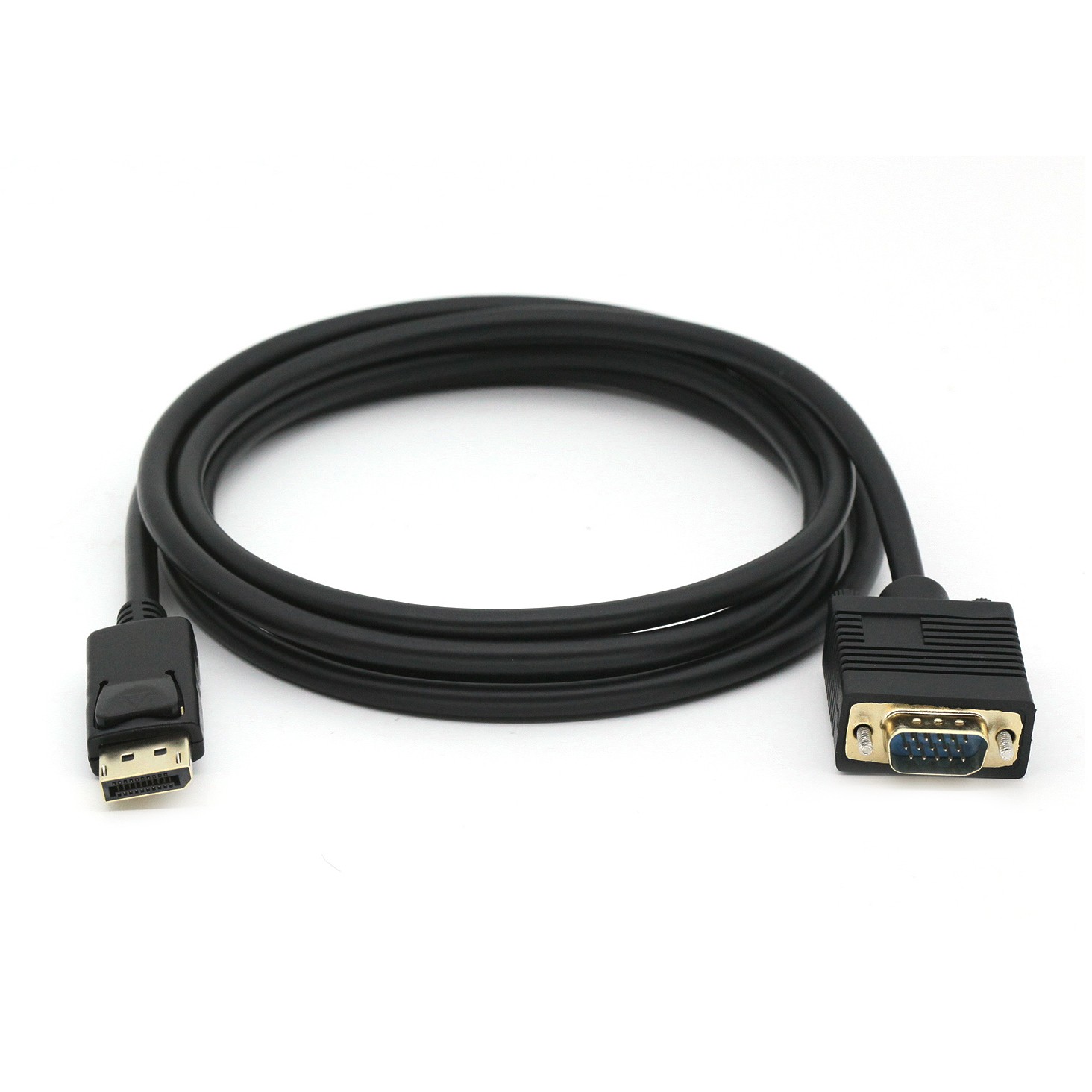 Kabllo DisplayPort në VGA (HD15) Equip (St/St) 2.00m / 1920×1200/60Hz – Zezë
