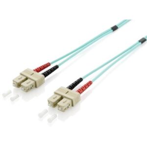 Kabllo për Rrjet Equip LWL Patch Cable SC–SC / 0.50m / Multimode Duplex OM3 / Blu – Polybag