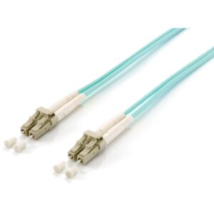 Kabllo për Rrjet Equip LWL Patch Cable LC–LC / 30.00m / Multimode Duplex OM3 / Blu – Polybag