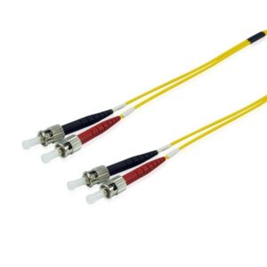 Kabllo për Rrjet Equip LWL Patch Cable ST–ST / 1.00m / Singlemode Duplex OS2 – Polybag