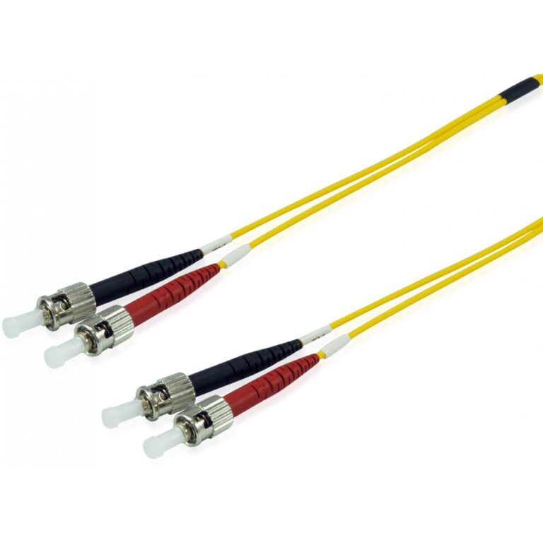 Kabllo për Rrjet Equip LWL Patch Cable ST–ST / 5.00m / Singlemode Duplex OS2 – Polybag