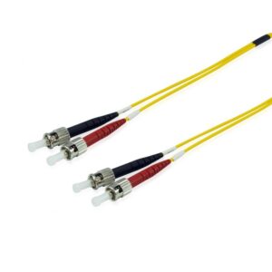 Kabllo për Rrjet Equip LWL Patch Cable ST–ST / 10.00m / Singlemode Duplex OS2 – Polybag