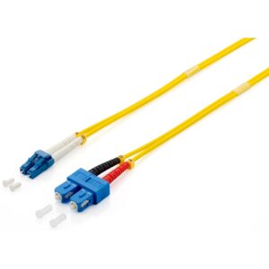 Kabllo për Rrjet Equip LWL Patch Cable LC–SC / 3.00m / Singlemode Duplex OS2 – Polybag