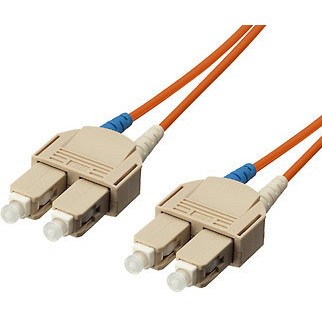 Kabllo për Rrjet Equip LWL Patch Cable SC–SC / 10.00m / Multimode Duplex OM1 / Portokalli – Polybag