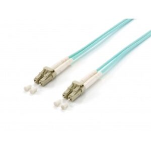 Kabllo për Rrjet Equip LWL Patch Cable LC–LC / 1.00m / Multimode Duplex OM3 / Blu – Polybag