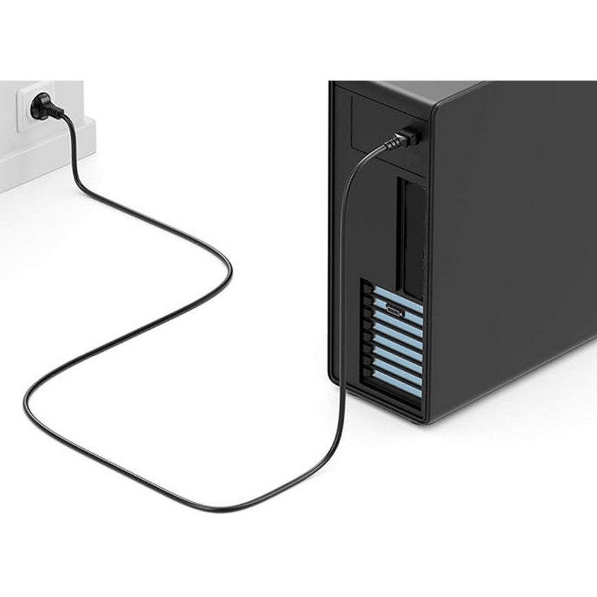 Kabllo për Furnizim me Energji Equip IEC C18 në Schuko / 1.80m / Kënd 180° - Zezë - Figura 4