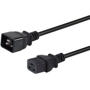 Kabllo për Furnizim me Energji Equip IEC C20 në C19 / 3.00m - Zezë