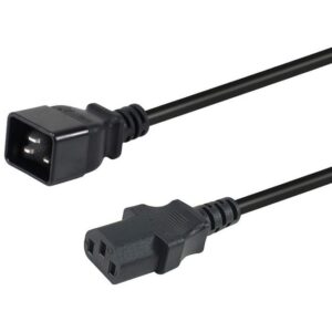 Kabllo për Furnizim me Energji Equip IEC C20 në C13 / 1.80m - Zezë