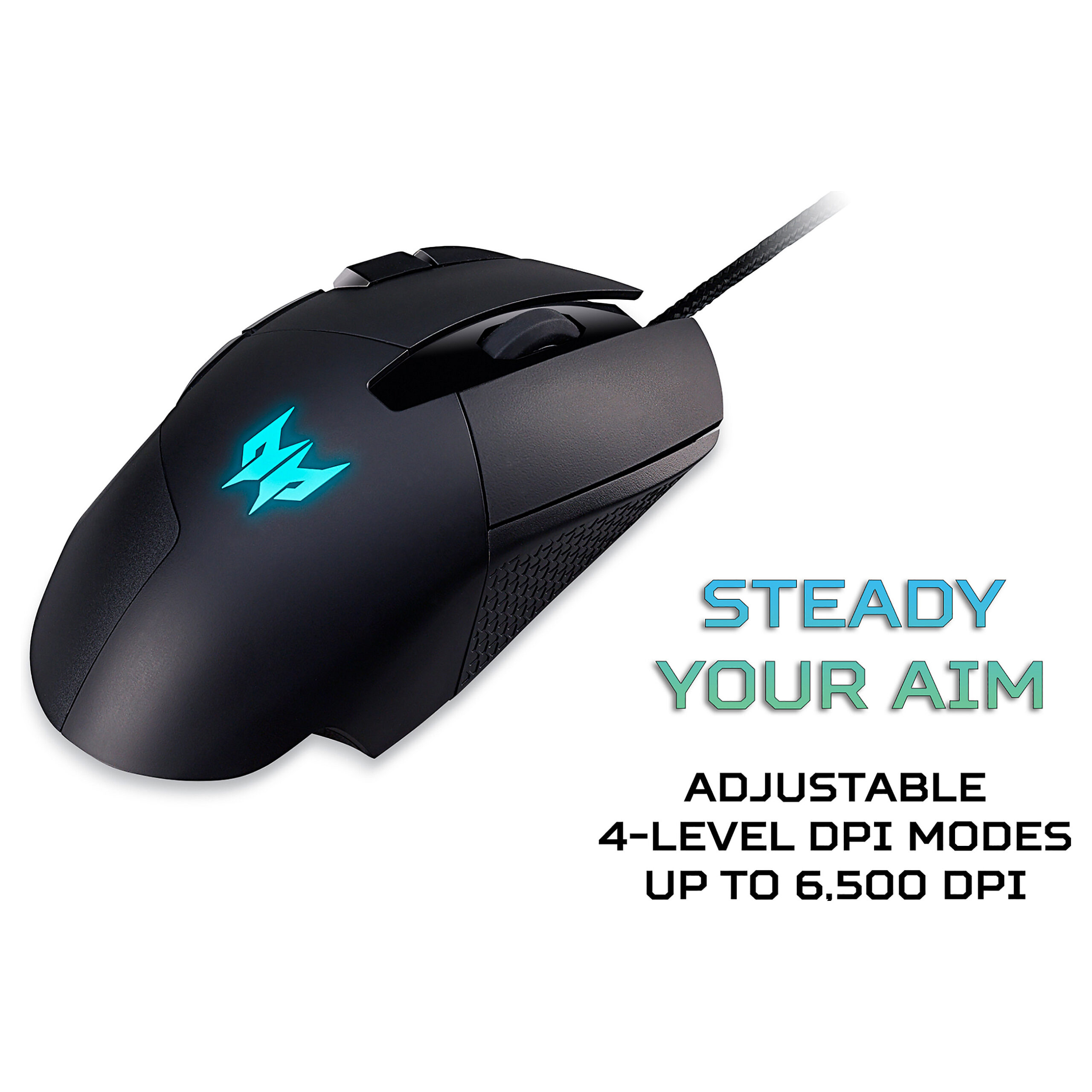 Maus Gaming Acer Predator Cestus 315 / Wired / 6,500 DPI / 8 Buttons - Zezë - Figura 2