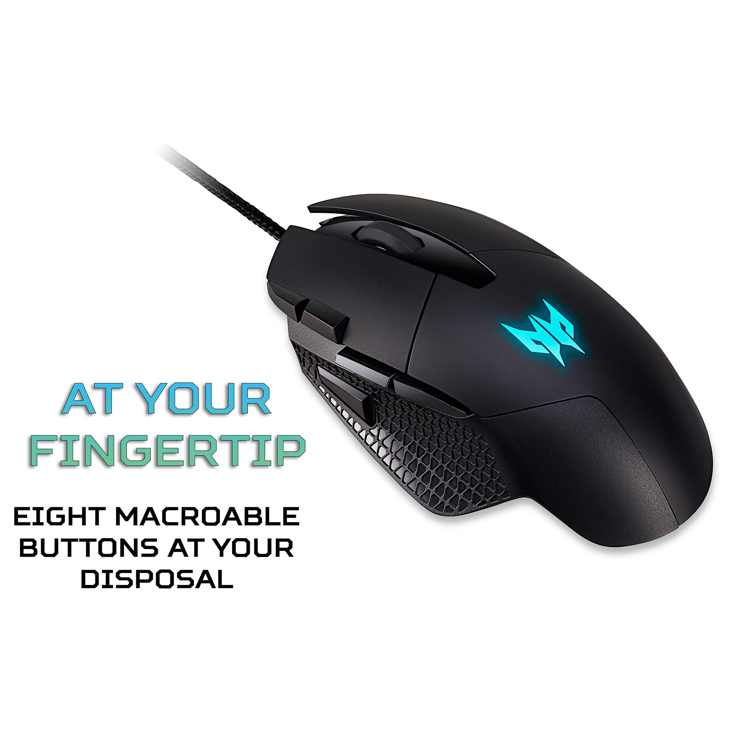 Maus Gaming Acer Predator Cestus 315 / Wired / 6,500 DPI / 8 Buttons - Zezë - Figura 3