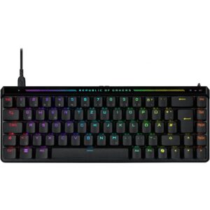 Tastierë Gaming Asus ROG Falchion ACE HFX / DE / 65% / Magnetic-mechanical key switch / me kabllo / e zezë