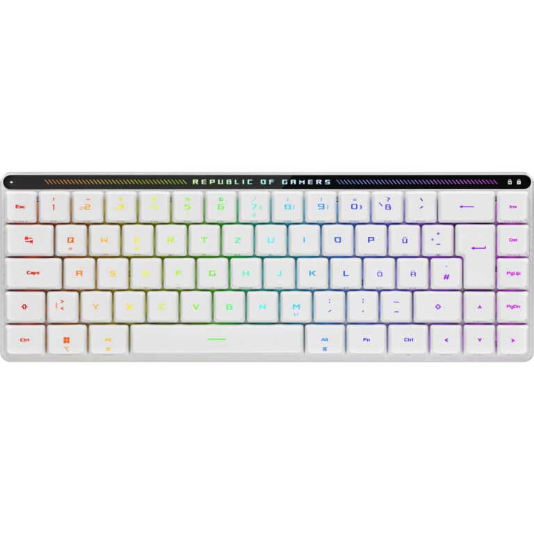 Tastierë Gaming Asus ROG Falchion RX LP RL Swiss / Wired & Wireless / 65% / RGB LED / e bardhë