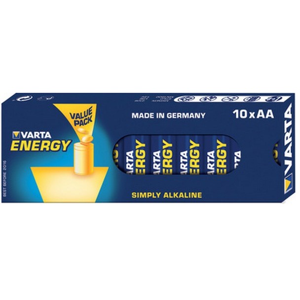 Bateri AA (LR6) 1.5V Energy / 10Pack / Varta
