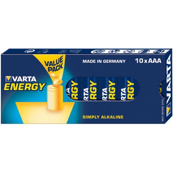 Bateri AAA (LR03) 1.5V Energy / 10Pack / Varta