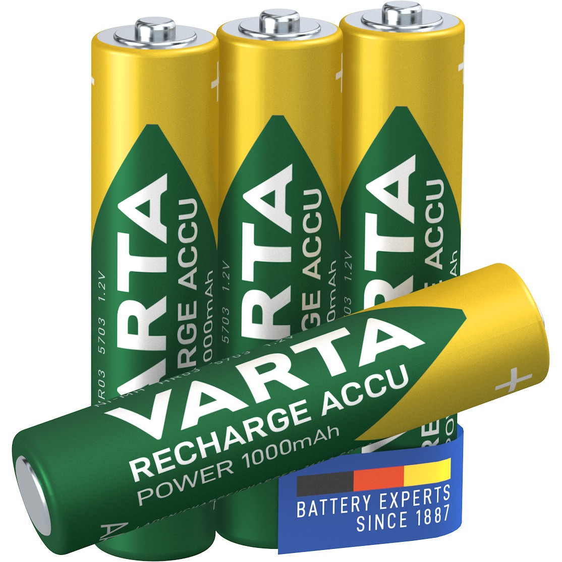 Bateri Rikarikueshme AAA 1.2V (HR03) Recharge Accu / 4Pack / Varta