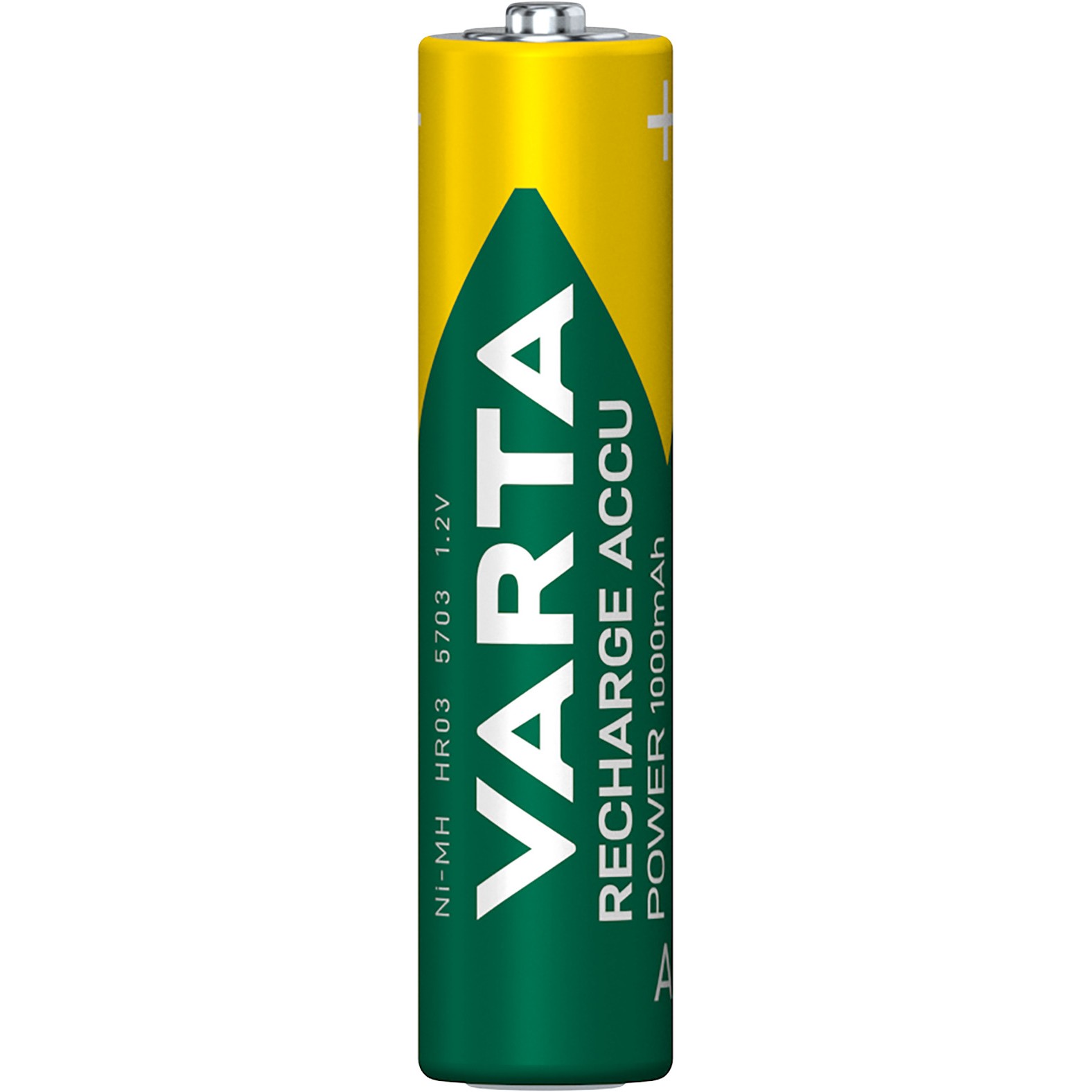 Bateri Rikarikueshme AAA 1.2V (HR03) Recharge Accu / 4Pack / Varta - Figura 3