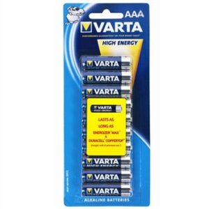 Bateri AAA (LR03) 1.5V High Energy / 10Pack / Varta