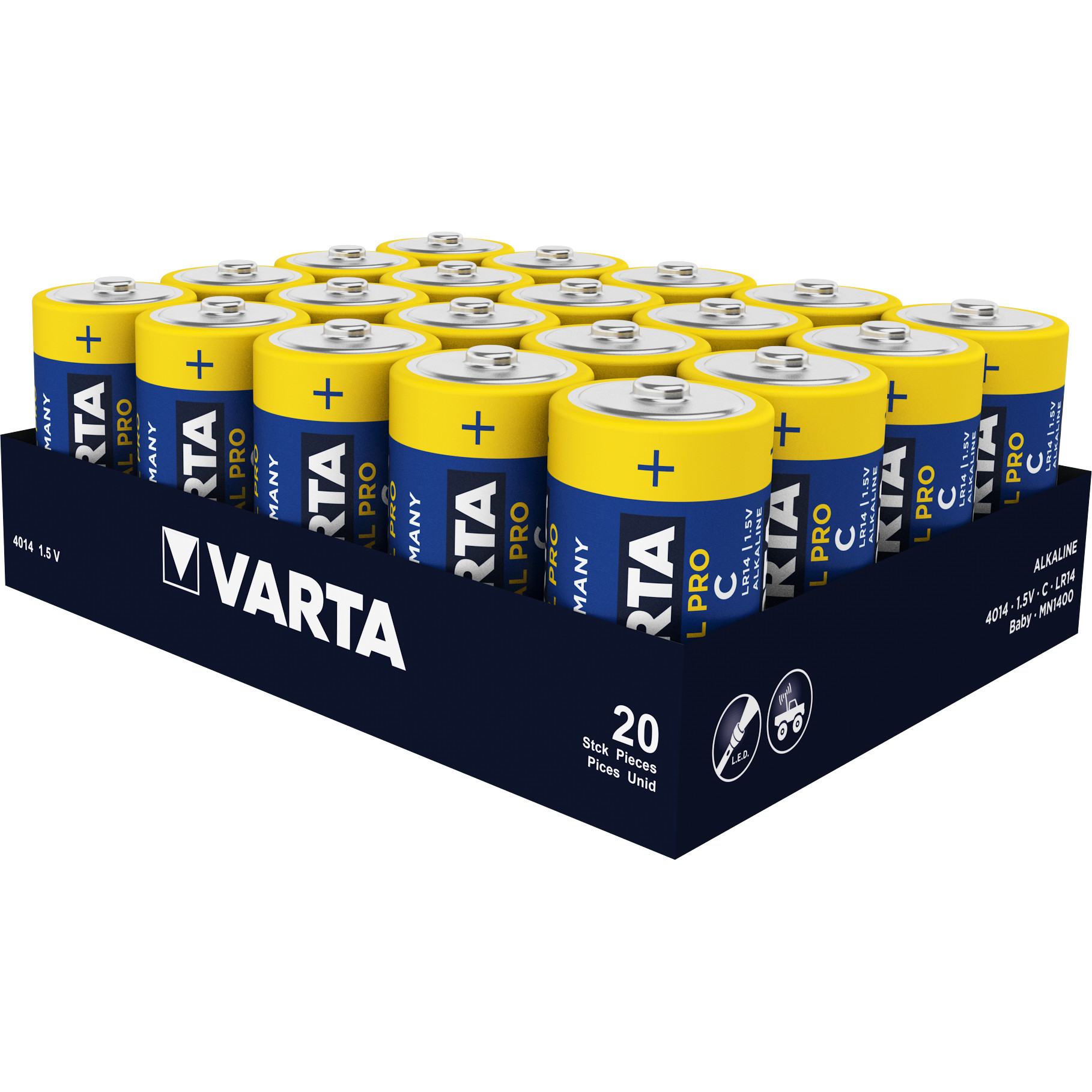 Bateri C (LR14) 1.5V Industrial Pro / 1Pack / Varta