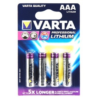 Bateri AAA (LR03) 1.5V / Ultra Lithium / 4Pack / Varta