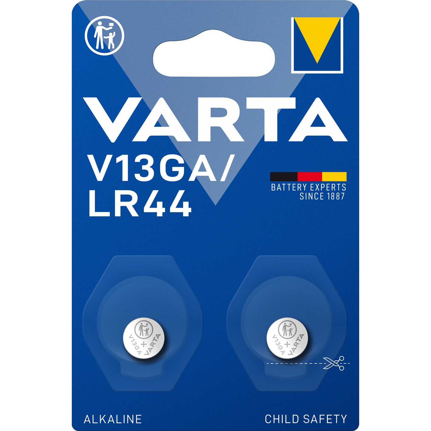 Bateri Button Cell V13GA (LR44) 1.55V / 2Pack / Varta