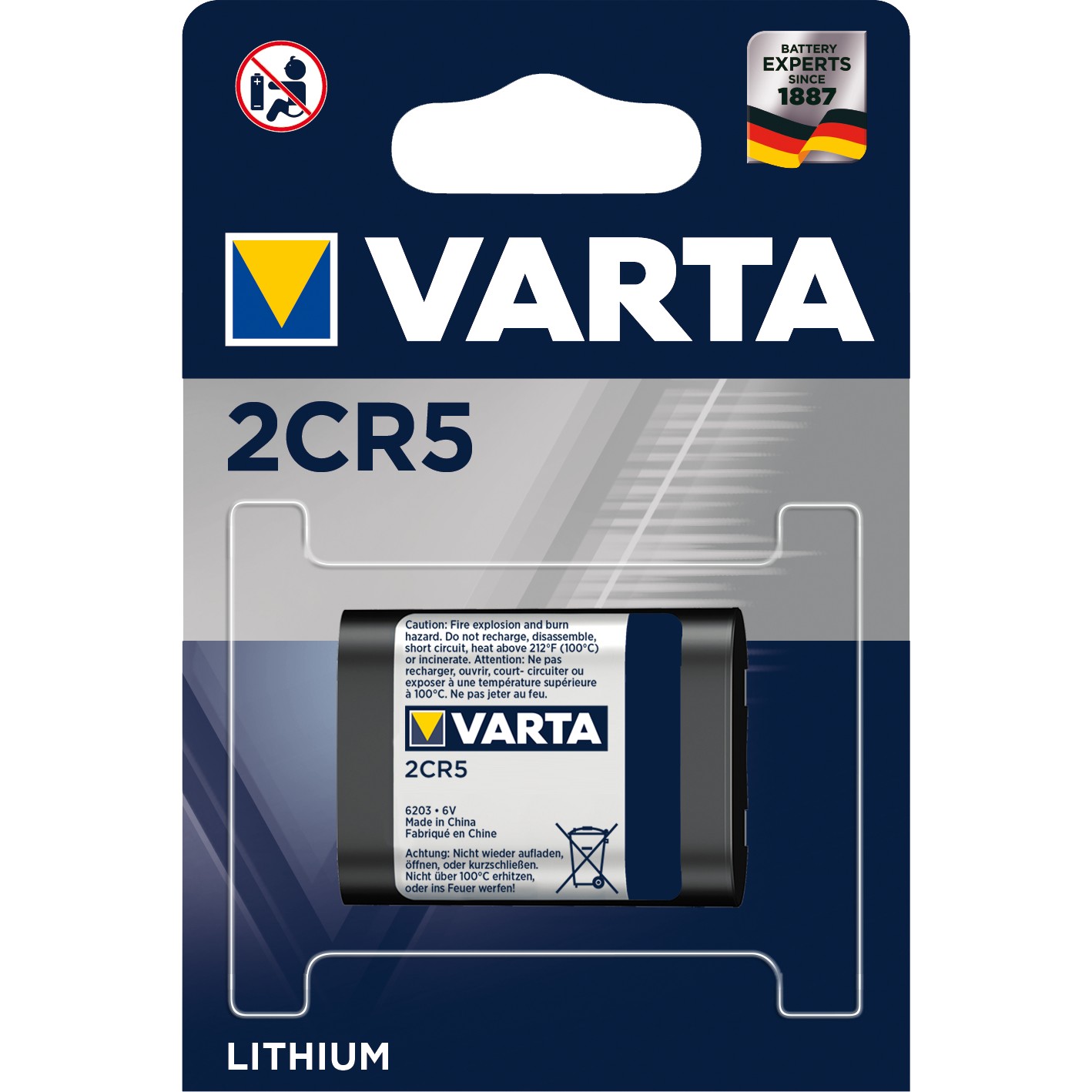Bateri Photo 2CR5 6V – Varta